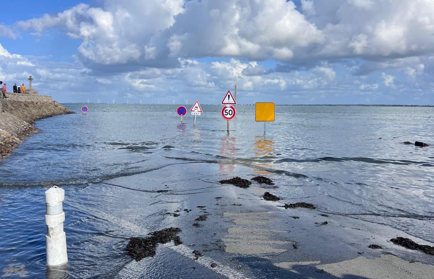 Le passage du Gois reliant l’île de Noirmoutier au continent